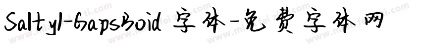 Salty1-GapsBoid 字体字体转换